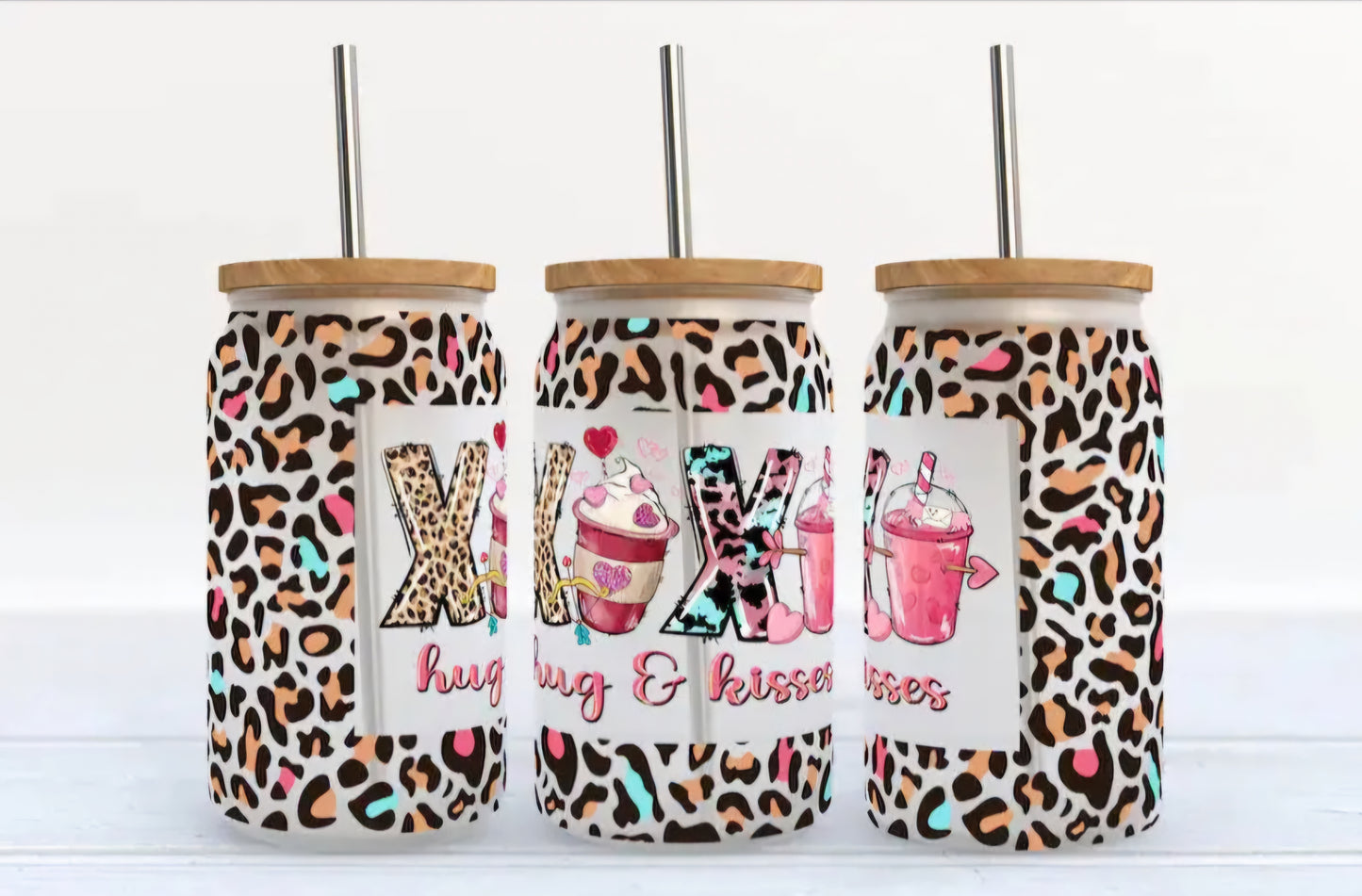 Xoxo hugs and kisses valentine day libbey's glass